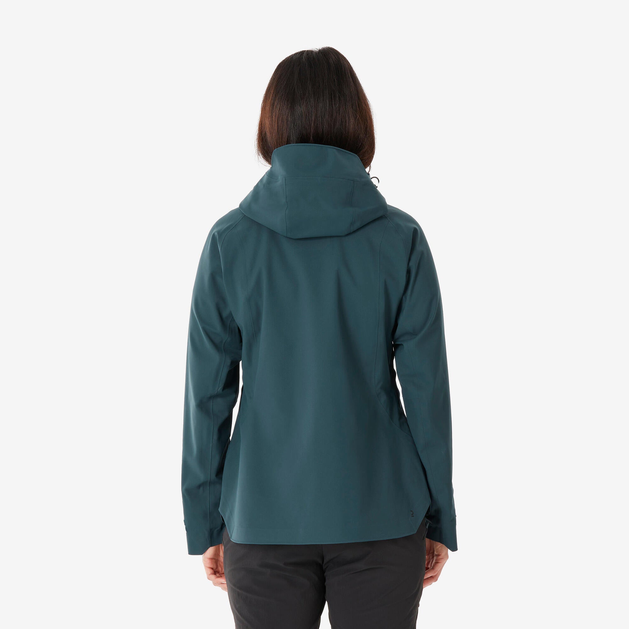 Quechua Women's MH500 Lightweight Waterproof Hiking Jacket - Windproof Outdoor Raincoat for Trekking, Camping & Travel