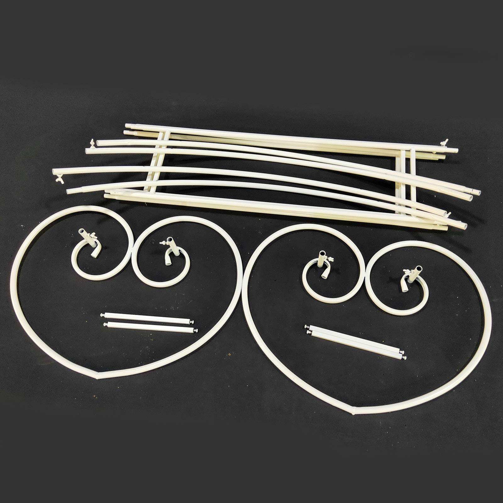 Gdrasuya10 White Metal Garden Arch - Elegant Wedding Arbor for Outdoor Ceremonies, Party & Event Decorations - Perfect for Backyard Weddings, Garden Parties & Special Occasions