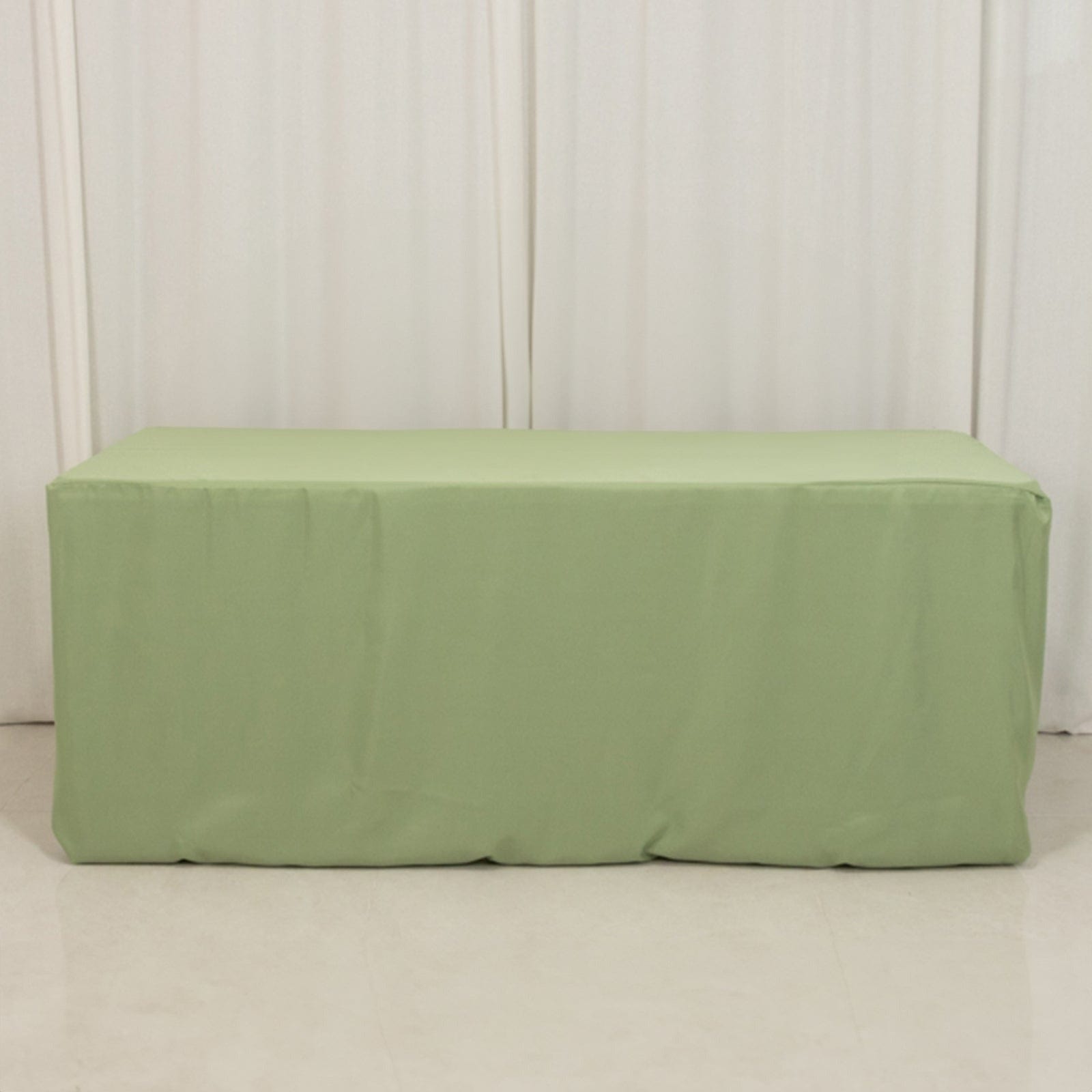 6 ft Polyester Tablecloth 72 x 30 Inches - Waterproof & Wrinkle-Resistant Rectangle Table Cover for Dining, Parties, and Events - Fits Standard 6 Foot Tables
