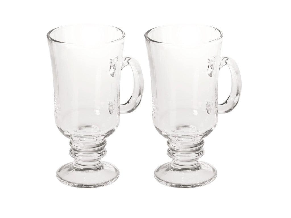 Avanti Irish Coffee Glass Set - 240ml (2-Piece) for Hot & Cold Beverages - Perfect for Irish Coffee, Latte, Cappuccino & More