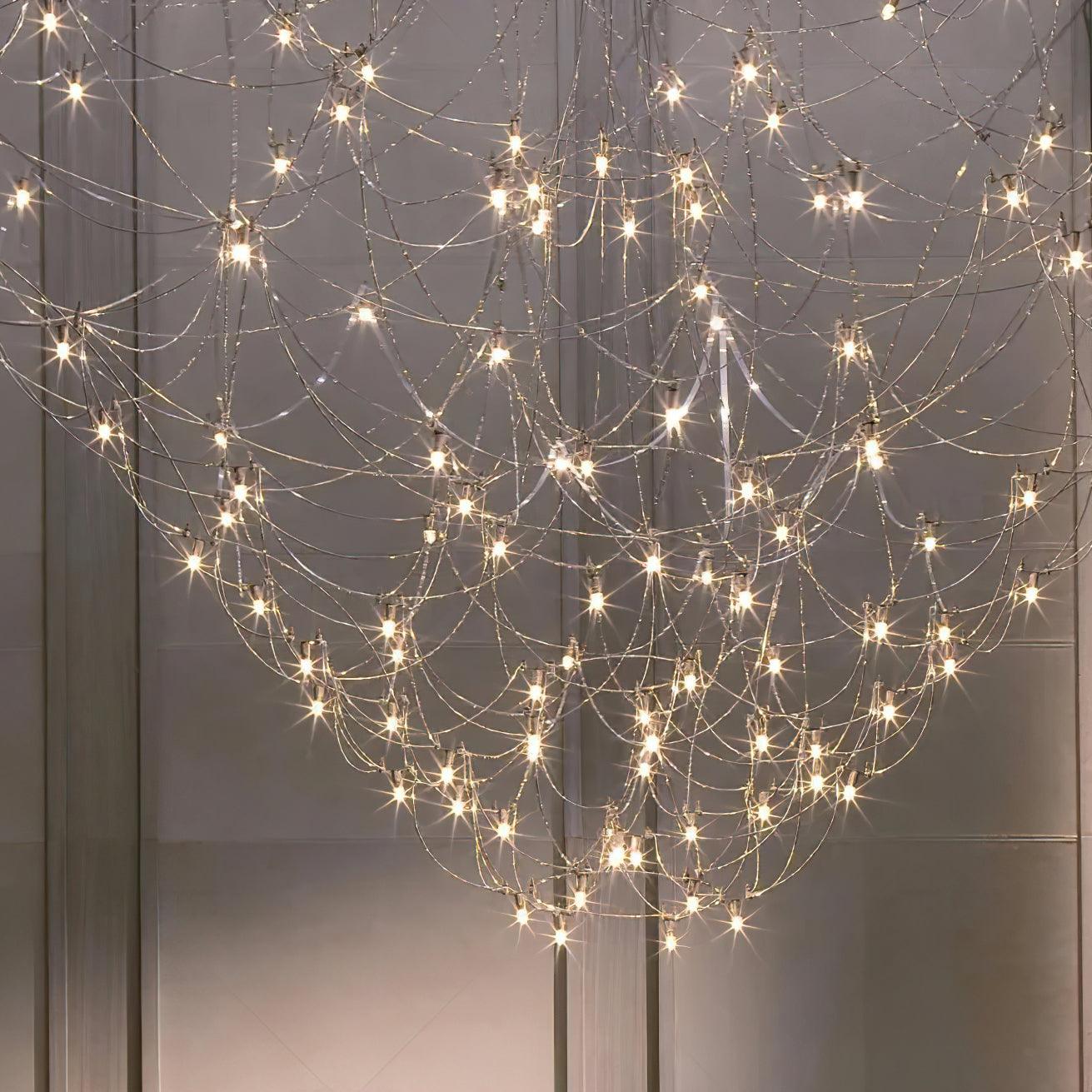 Amos Crystal Chandelier Ceiling Light Fixture - Modern Luxury Dining Room Lighting for Home Decor & Wedding Venues