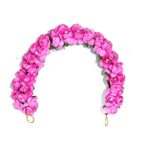 Fully Hair Bun Gajra Flower - Artificial Juda Hair Accessories for Women - Multicolor Floral Hair Jewelry - Perfect for Weddings, Parties & Indian Traditional Events