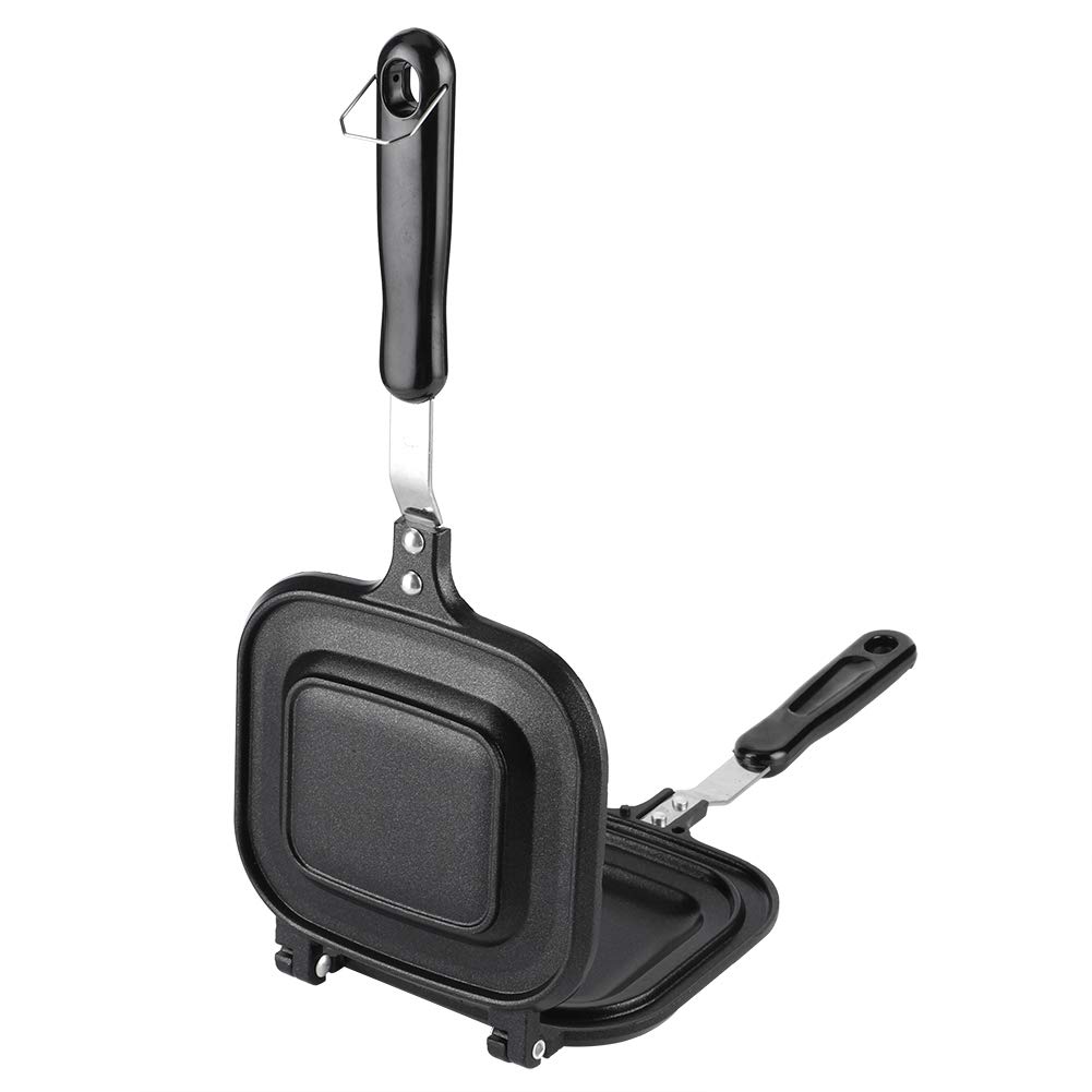 **Oumefar Square Nonstick Double-Sided Pancake Pan – Sandwich Maker & Multifunction Baking Pan for Toaster – Perfect for Breakfast, Omelettes, and Quick Meals**