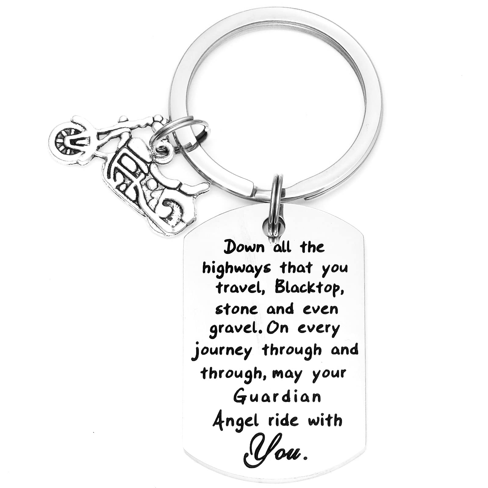 Motorcycle Keychain for Men - Durable Biker Key Ring with Safety Hook, Ideal Gift for Riders - Perfect for Motorcycle Keys, Keyrings & Everyday Carry