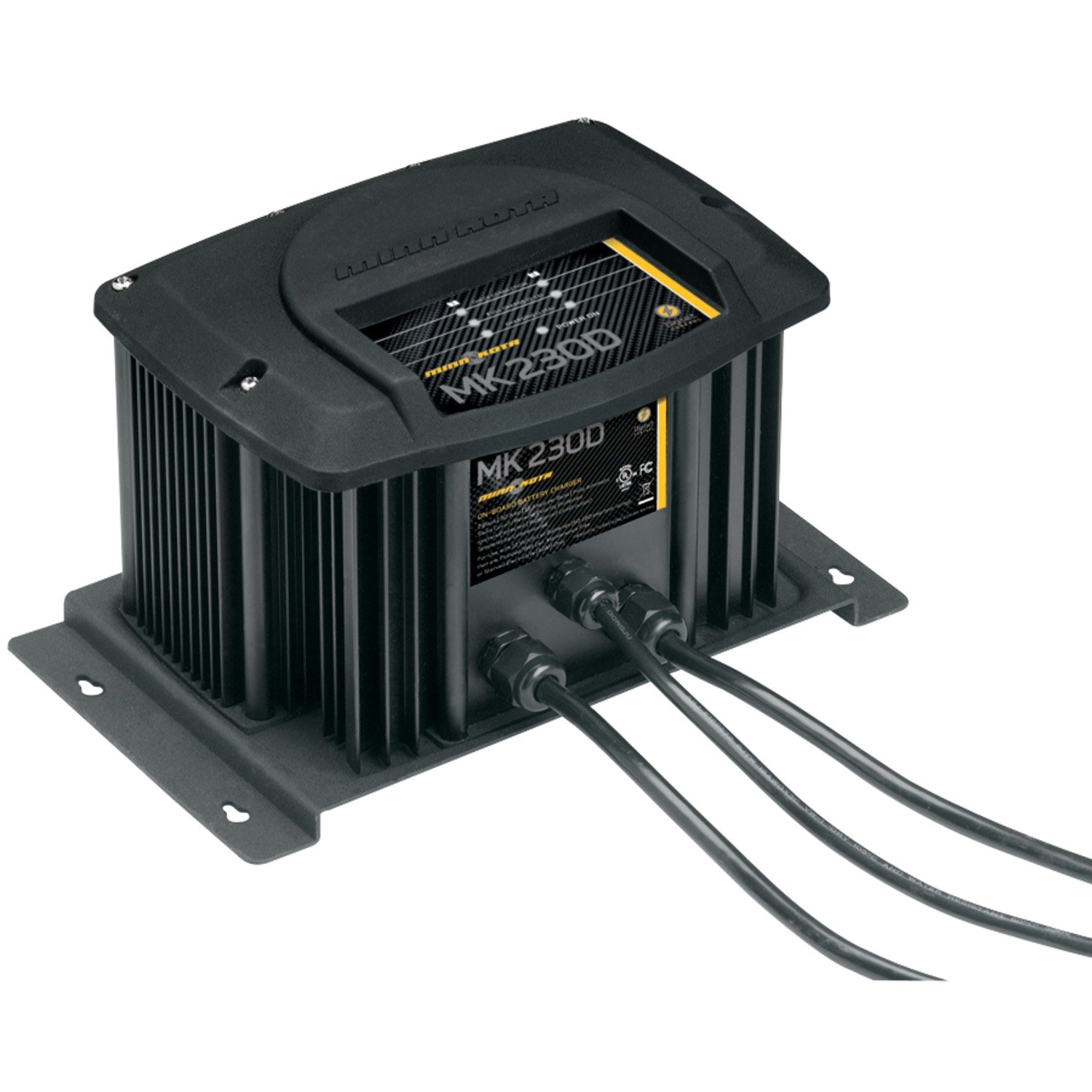 Johnson Outdoors MinnKota MK 230D On-Board Marine Battery Charger - 2 Bank 30 Amp Waterproof Charging System for Boats, RVs & Outdoor Adventures (Black)