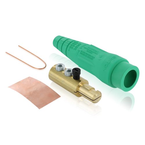 18 Series Cam Type Detachable Plugs - 2/0 & 4/0 AWG Heavy Duty Electrical Connectors (400 Amp Max) for Industrial Equipment, Power Distribution & Renewable Energy Systems
