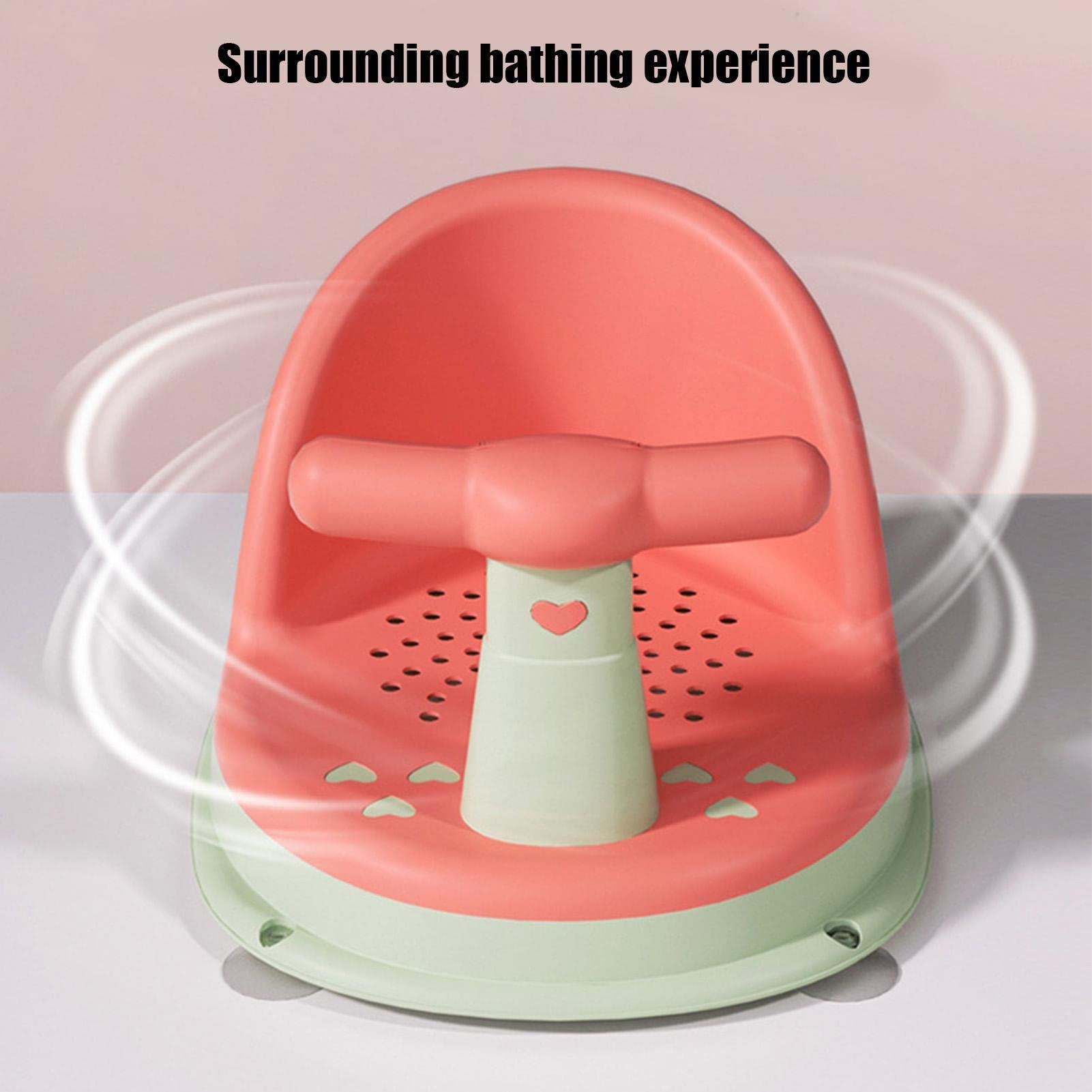 Non-Slip Baby Bathtub Seat with Suction Cups - Safe Bath Chair for Toddlers 6-18 Months | Baby Shower Gift | Perfect for Bathtime Safety in Home Bathroom