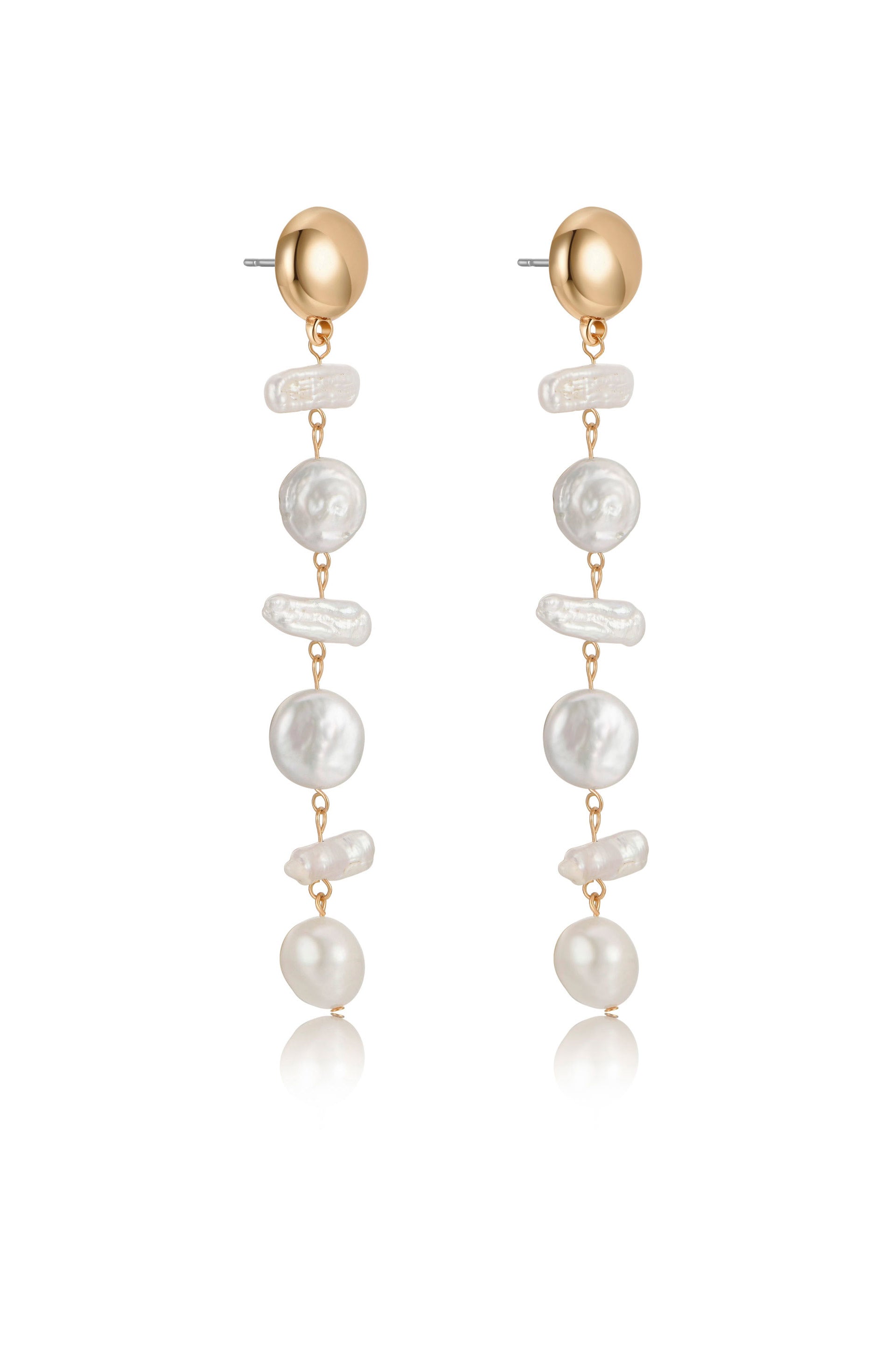 Ocean Secrets Freshwater Pearl Dangle Earrings for Women - Elegant Handmade Jewelry Gift for Wedding, Party & Special Occasions
