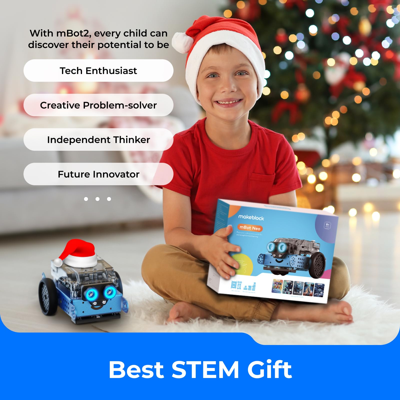 Makeblock mBot2 Coding Robot for Kids 8-12 | STEM Learning Toy with AI, Scratch & Python Programming | Educational Robotics Kit | Perfect Gift for Boys & Girls | School Projects & Home STEM Activities