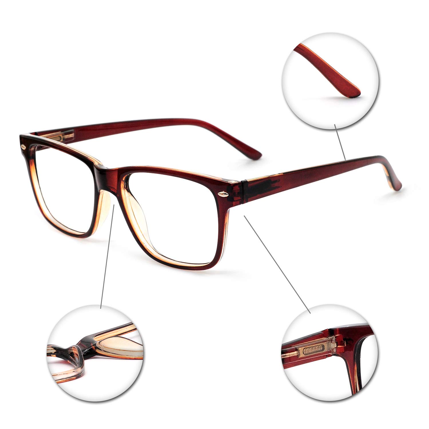 Stylish OCCI CHIARI Reading Glasses for Women & Men - Fashionable Eyewear Frames for Reading, Working & Daily Use