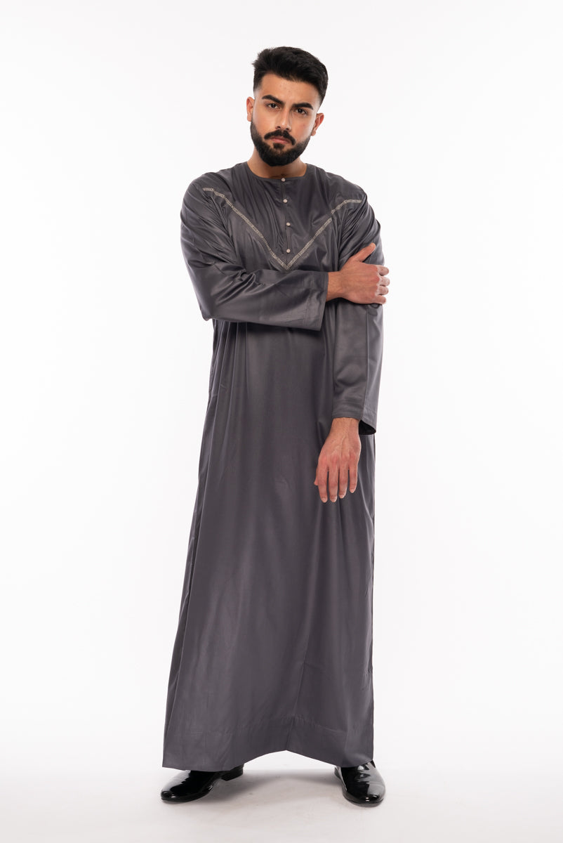Charcoal Toddler Clothes for Boys | Soft & Comfortable Omani Style Outfits | Perfect for Playdates, Parties & Everyday Wear