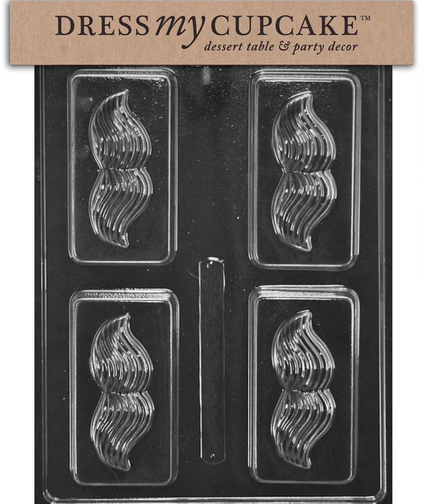 Vintage Mustache Chocolate Candy Mold - Perfect for Cupcake Decorations, Soap Making & Candy Bars | DIY Baking & Party Favors