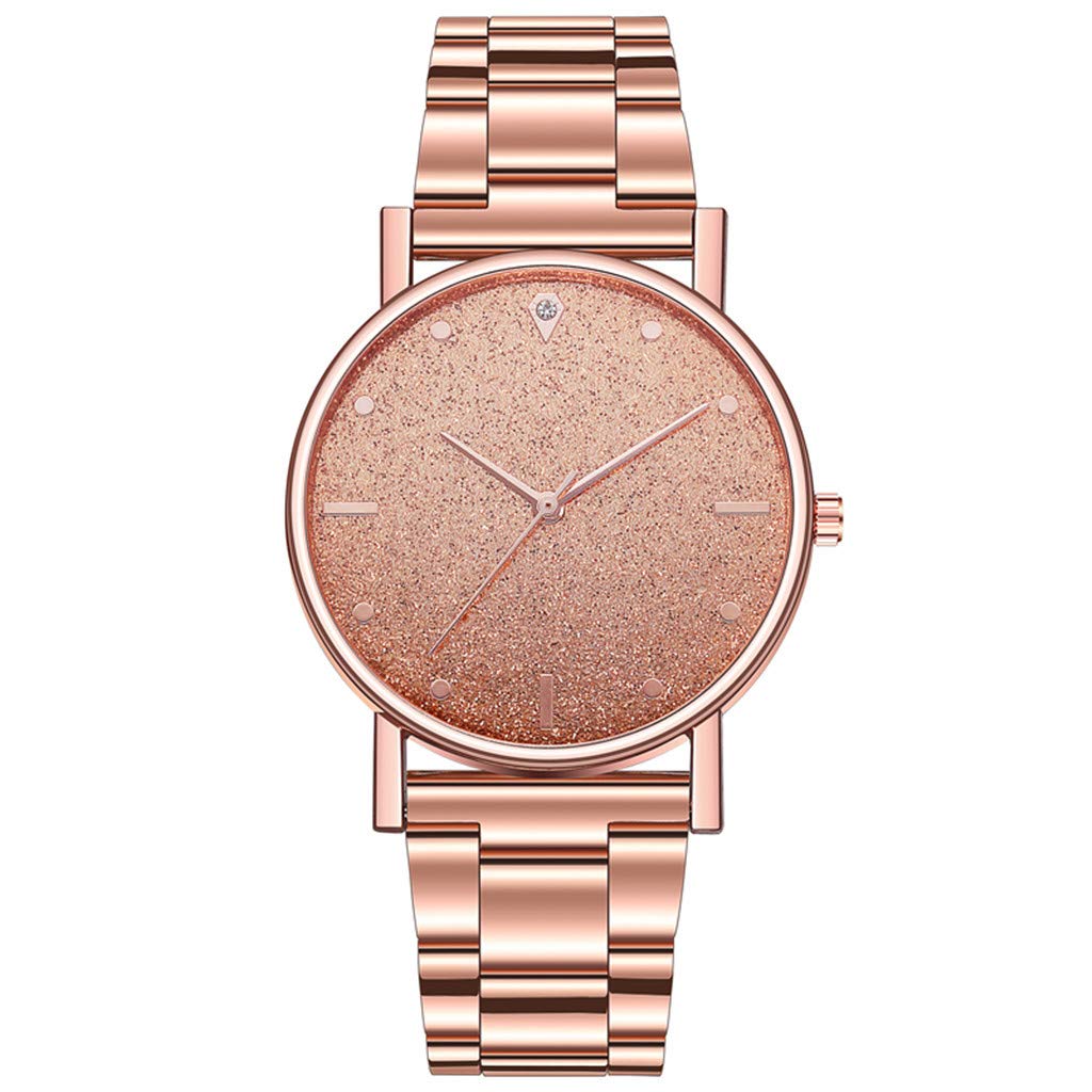 Elegant Ladies Stainless Steel Quartz Watch with Luxury Dial & Bracelet Band - Perfect for Casual Wear, Office & Special Occasions