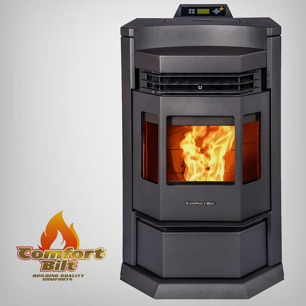 ComfortBilt HP22 N Black Pellet Stove - Efficient Heating for Homes, Cabins & Garages | Eco-Friendly & Cost-Effective Warmth
