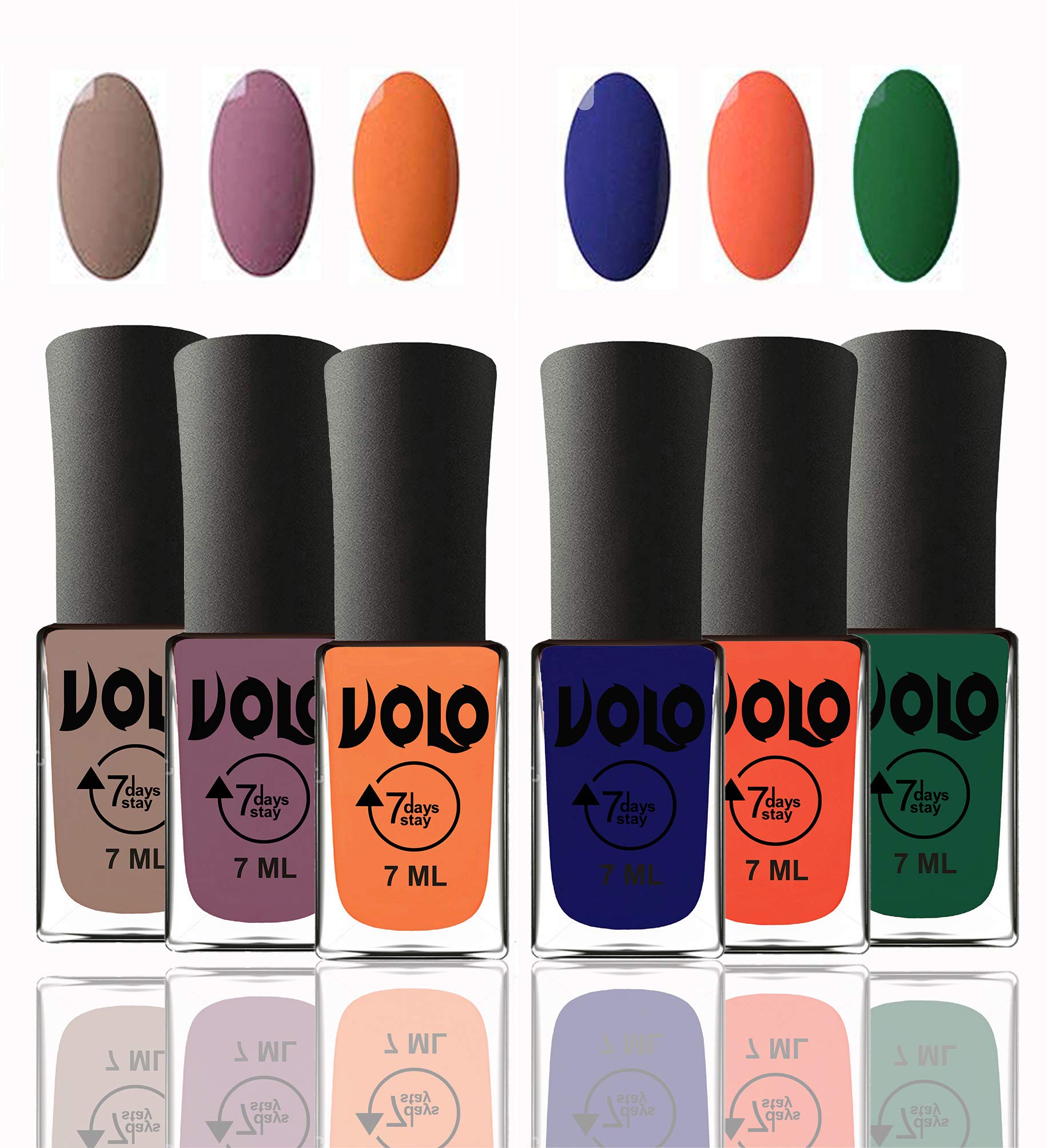 Volo 12 Colors Long Lasting Nail Polish Set for Women & Girls - Vibrant Multi-Color Nail Paints for Daily Wear, Parties & Special Occasions