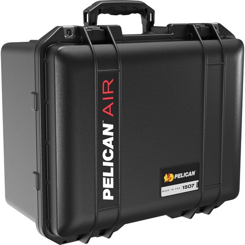 Pelican 1507WD Protective Air Case with Custom Dividers - Waterproof & Crushproof Hard Shell Travel Case for Camera, Drone & Electronics - Perfect for Outdoor Adventures & Air Travel (Black)