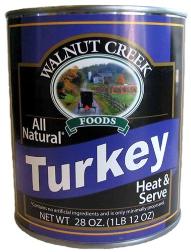 AmishTastes Walnut Creek Canned Meats Variety Pack - 112 Oz (Beef, Chicken, Pork, Turkey) | Long Shelf Life, Emergency Food Supply, Camping & Survival Essentials