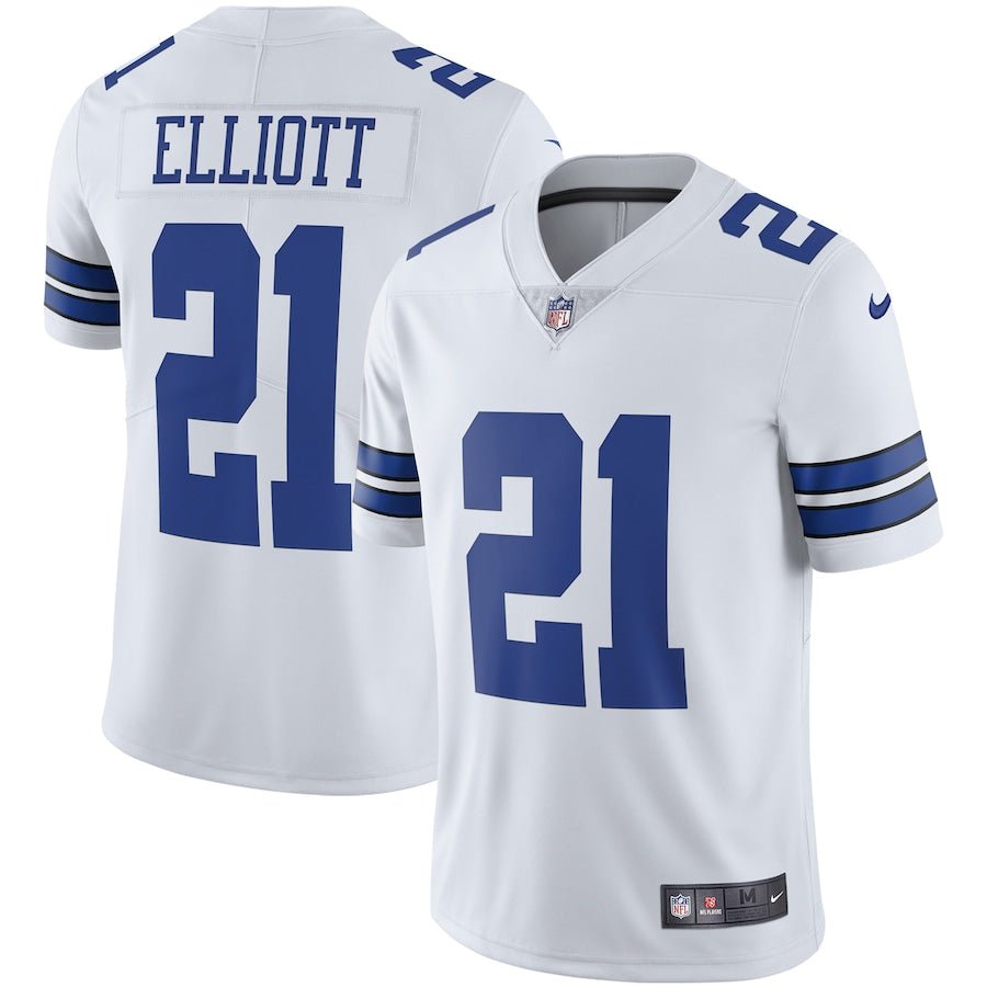 Ezekiel Elliott Dallas Cowboys White Nike Game Replica Football Jersey - Authentic NFL Player Jersey for Fans, Game Day & Sports Events