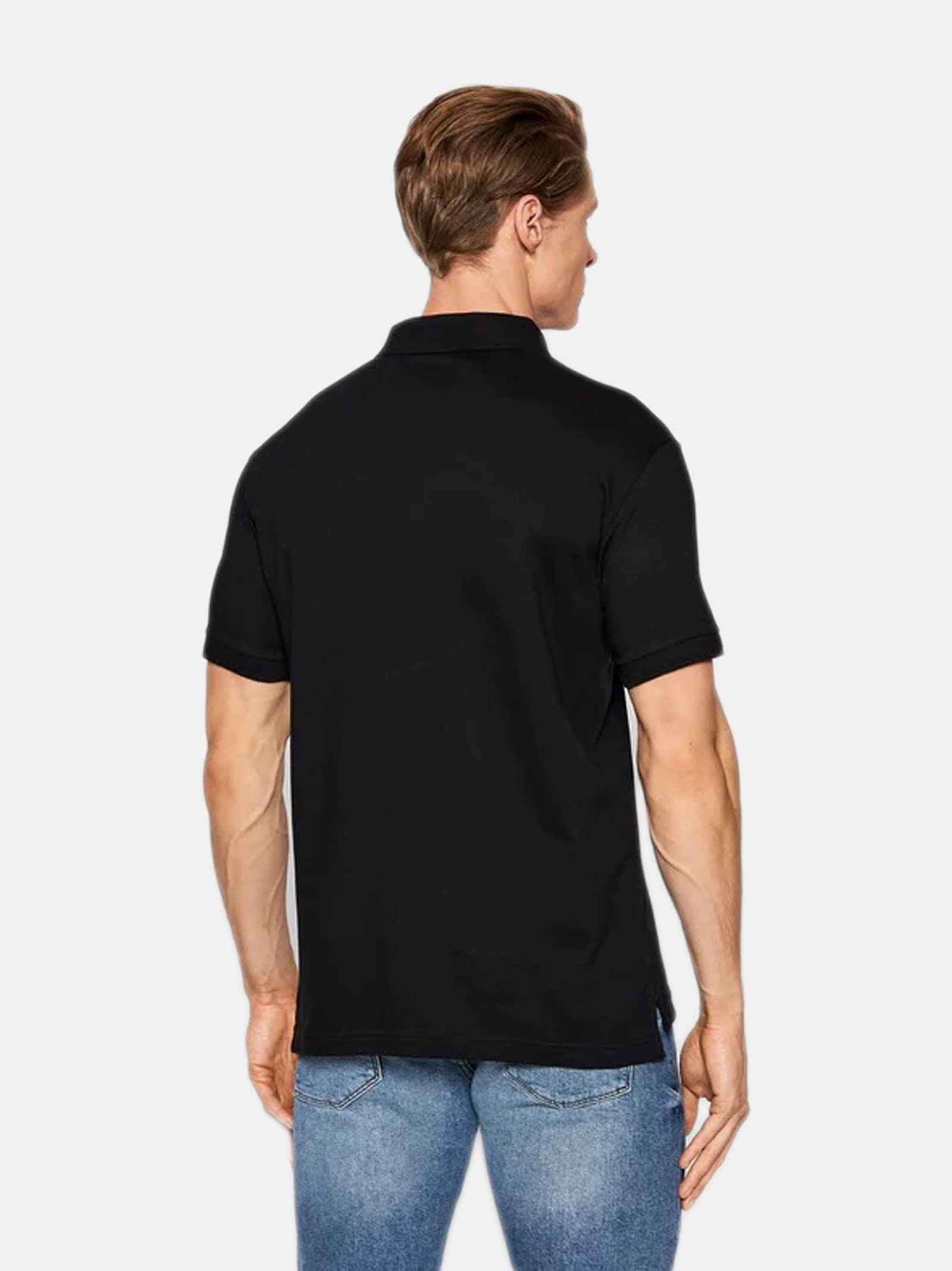 Emporio Armani Men's Embroidered Logo Polo Shirt - Classic Casual Wear for Business & Leisure Outfits