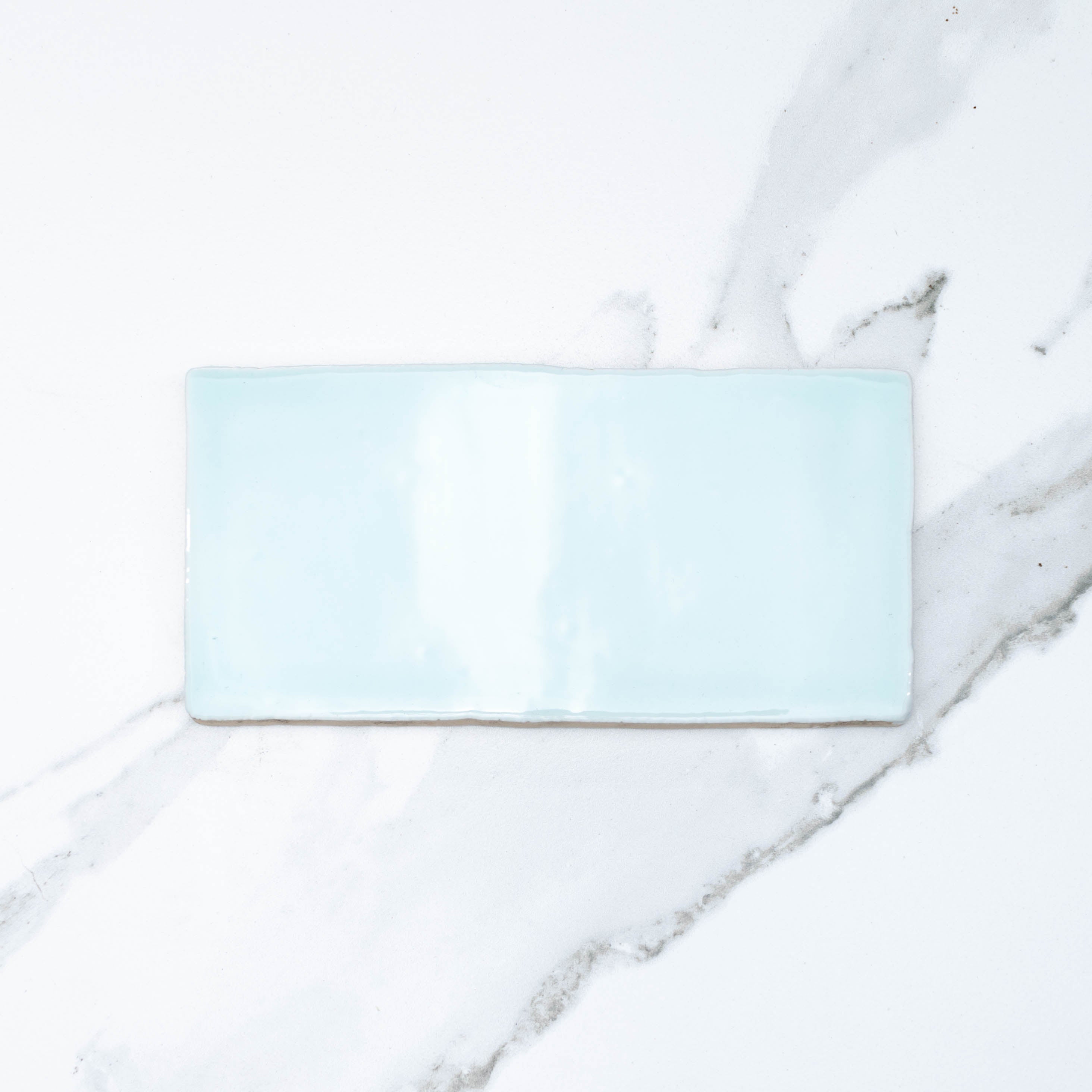 Manhattan Aqua 75x150 Glossy Ceramic Subway Tile - Perfect for Kitchen Backsplash, Bathroom Walls & Shower Renovation
