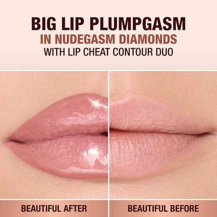 Charlotte Tilbury Pillow Talk™ Big Lip Plumpgasm Volumizing Lip Gloss - Hydrating Plumping Lip Gloss for Fuller Lips, Vegan & Cruelty-Free - Perfect for Date Night, Parties & Everyday Glam