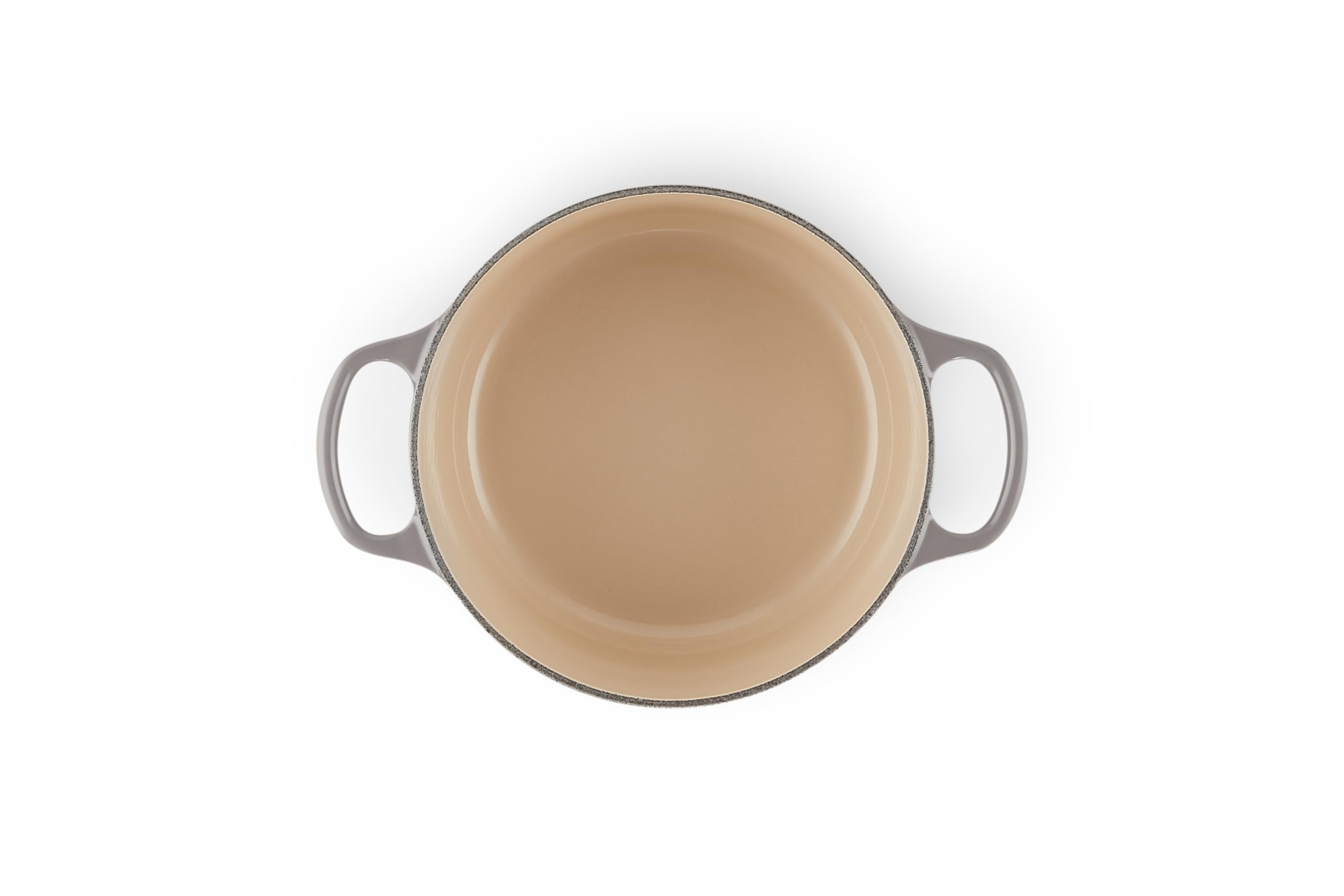 Le Creuset Enameled Cast Iron Signature Round Dutch Oven 2 Quart - Oyster Color | Premium Kitchen Cookware for Soups, Stews & Baking | Perfect for Stovetop, Oven & Table Serving
