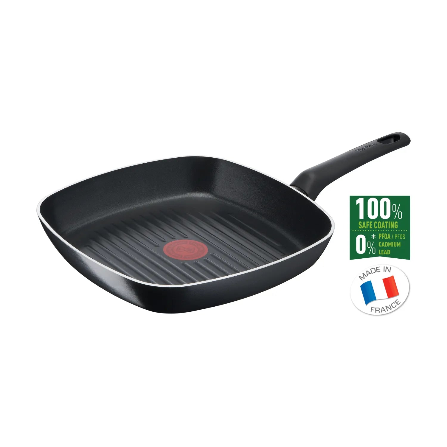 Tefal Simple Cook Non-Stick Grill Pan 26cm x 26cm - Perfect for Indoor Grilling, Steaks, Burgers & Vegetables | Easy Clean & Even Heat Distribution