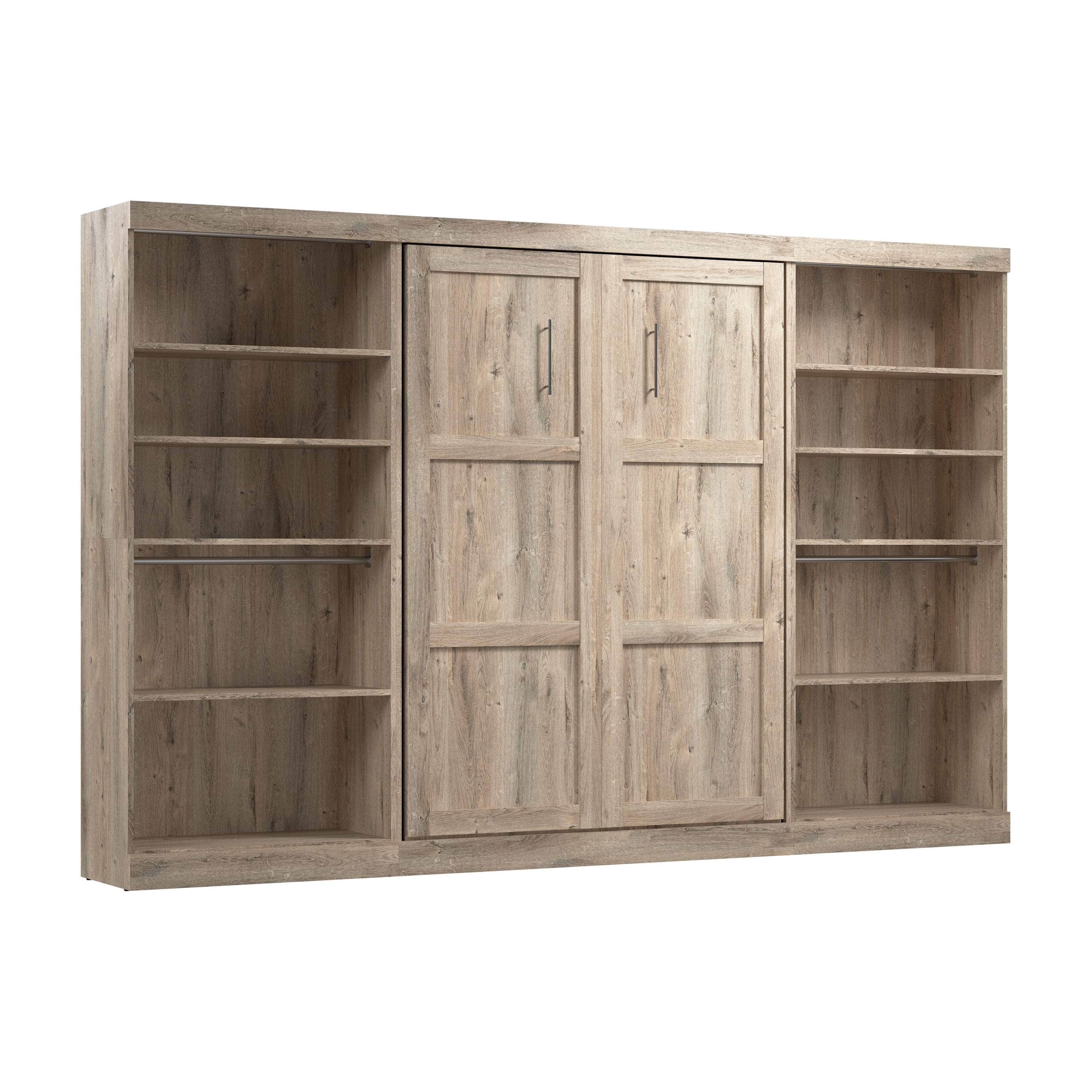 Pur Full Murphy Wall Bed with 2 Storage Units (131