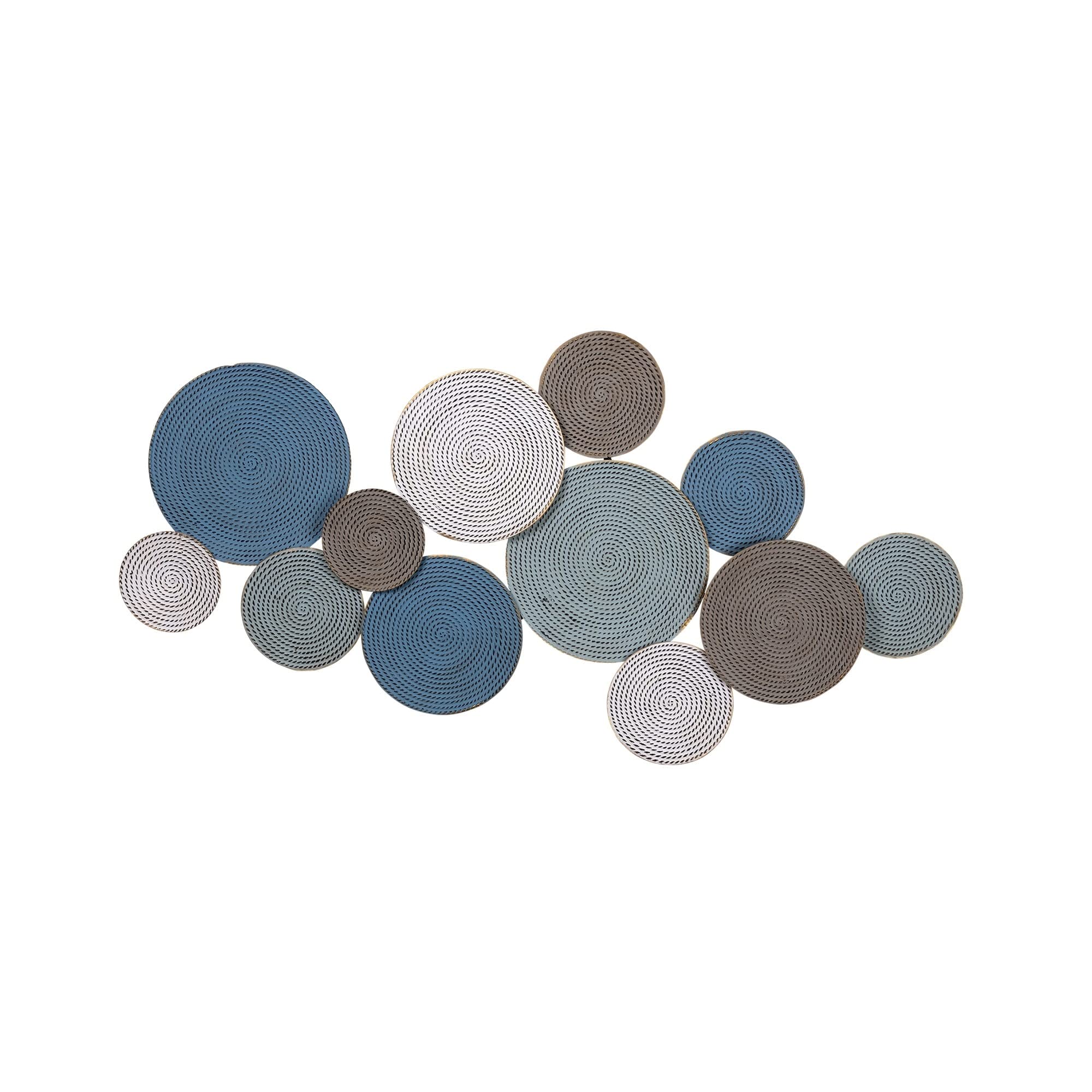 Handmade Modern Metal Layered Wall Art - Traditional Textured Multi-Color Contemporary Centerpiece for Living Room, Bedroom & Office Decor