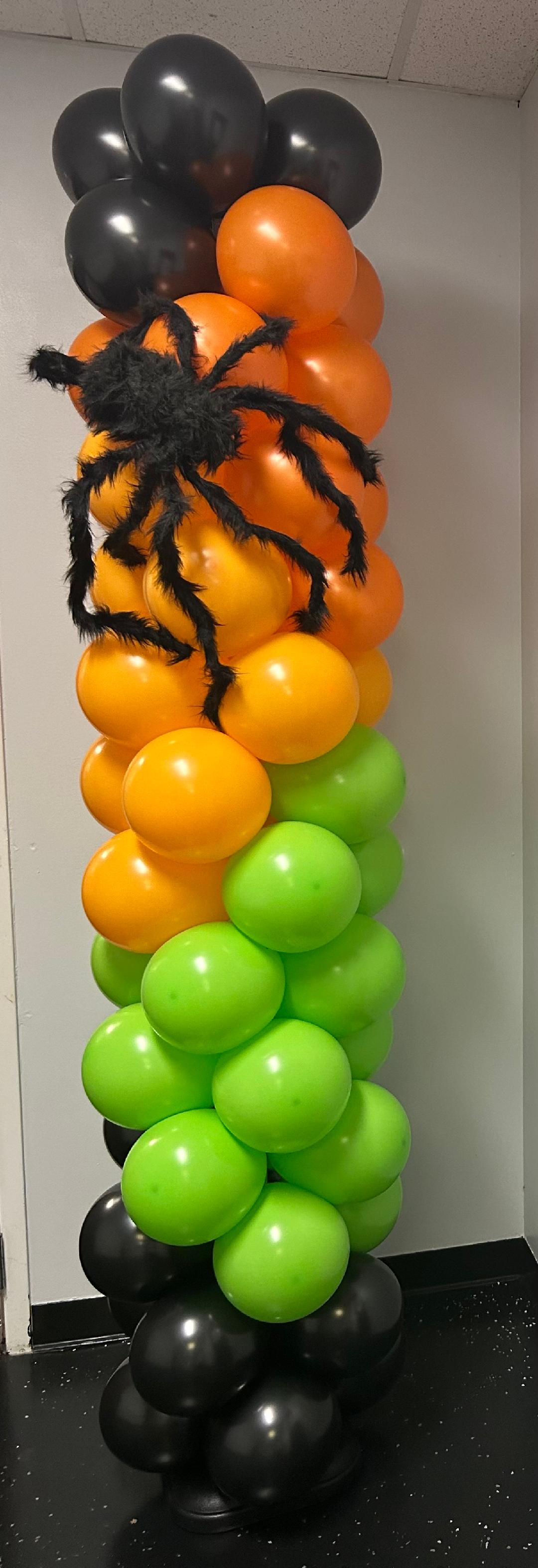 Spooky Halloween Decorations - Realistic Crawling Spider Column for Indoor & Outdoor Party Decor | Haunted House, Yard, Porch, and Halloween Party Supplies