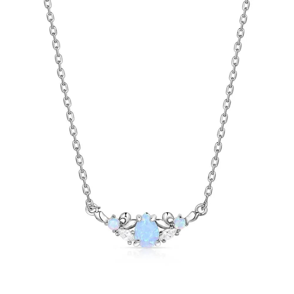 Exquisite Opal Crystal Necklace for Women - Elegant Handmade Jewelry Gift for Birthday, Anniversary & Special Occasions | Perfect for Weddings, Parties & Everyday Wear