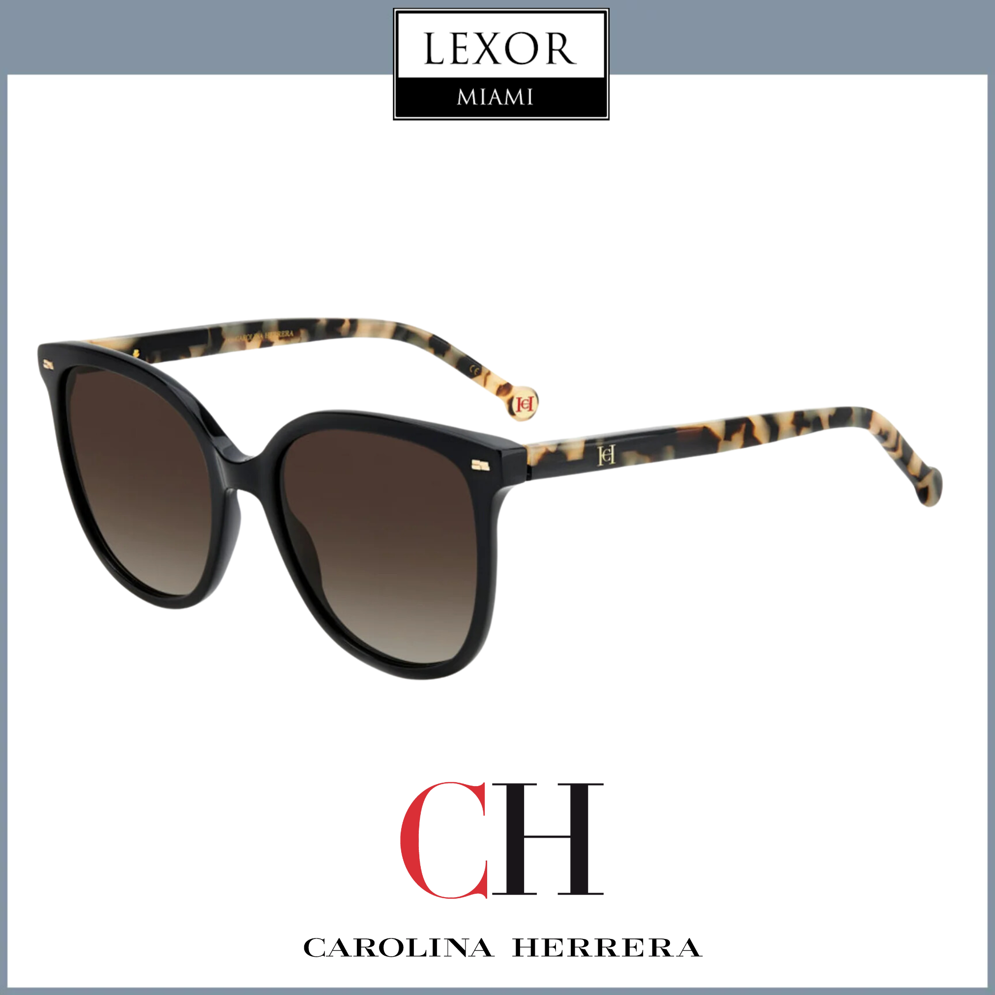 Carolina Herrera HER 0136/S 0WR7 HA 55/20 145 Women's Fashion Sunglasses - UV Protection & Stylish Design for Outdoor Activities, Beach & Driving