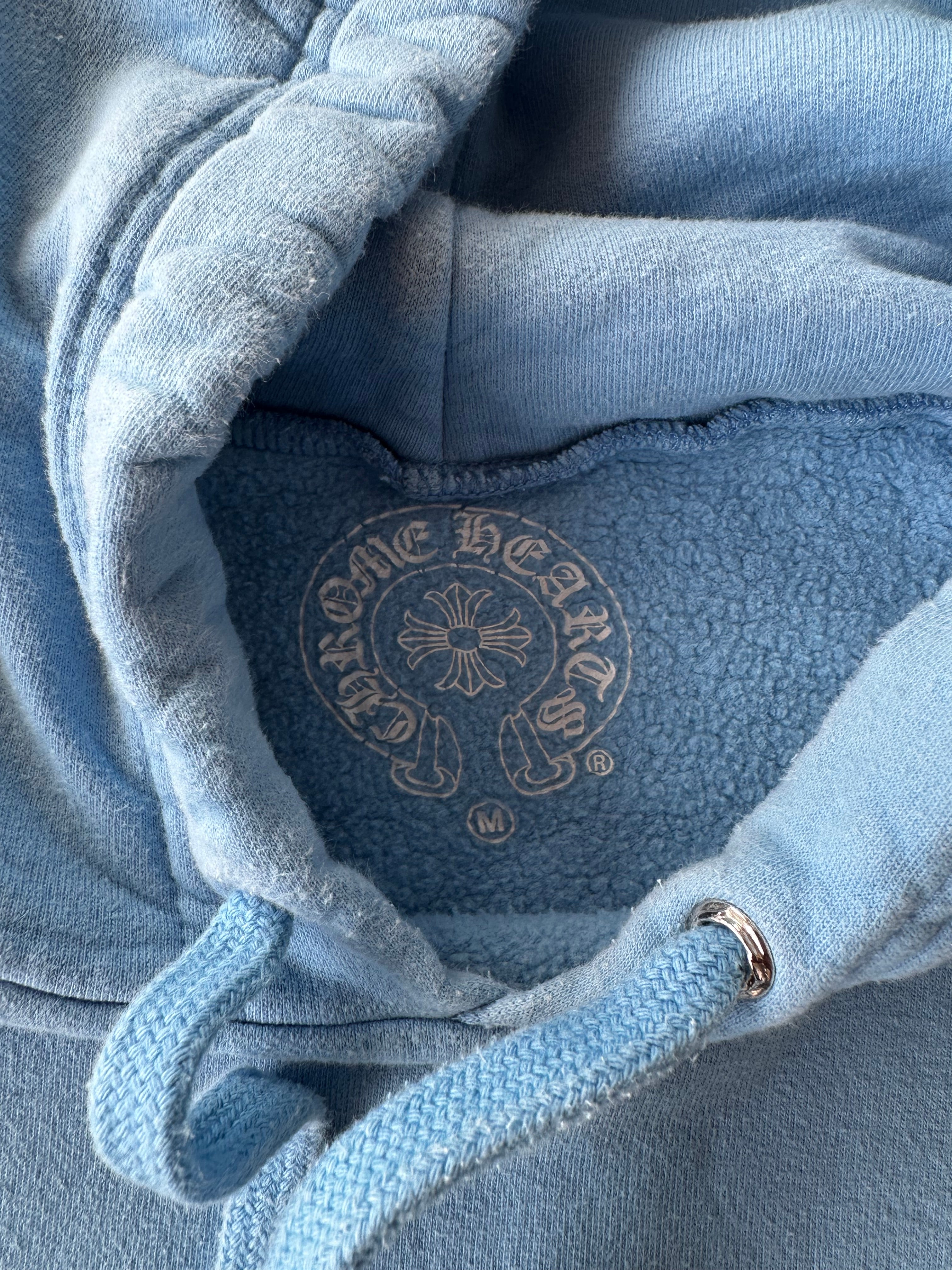 Chrome Hearts Blue Miami Horseshoe Logo Hoodie - Stylish Streetwear for Men & Women | Perfect for Casual Outfits, Urban Fashion, and Everyday Wear