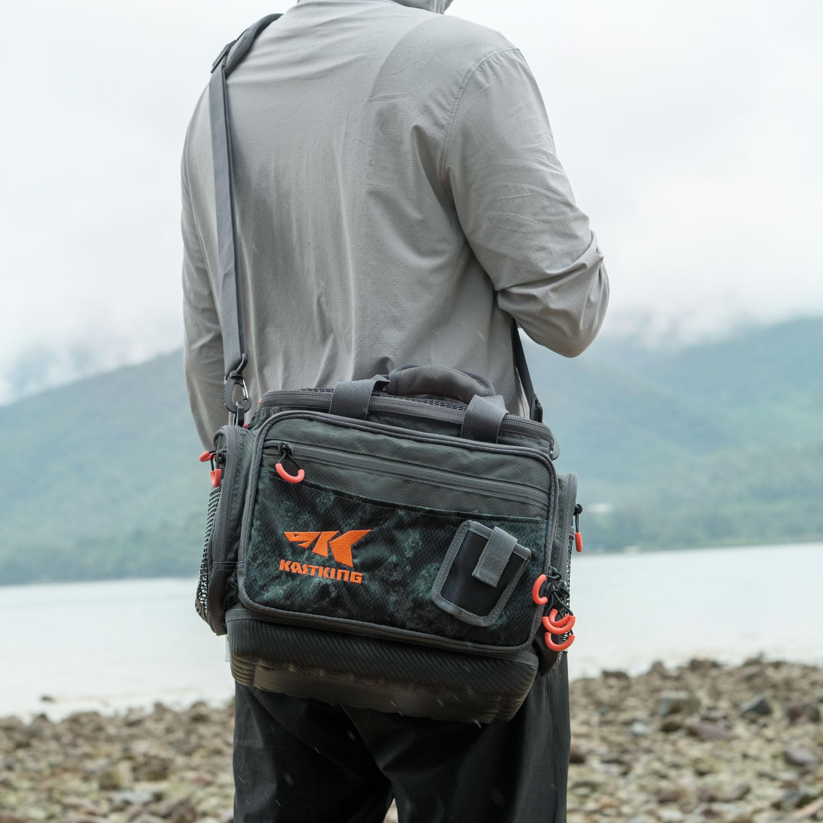 **KastKing Waterproof Fishing Tackle Bags - Saltwater Resistant Fishing Gear Storage for Bass, Trout & Saltwater Fishing - Durable Tackle Organizer for Boat, Kayak & Shore Fishing**