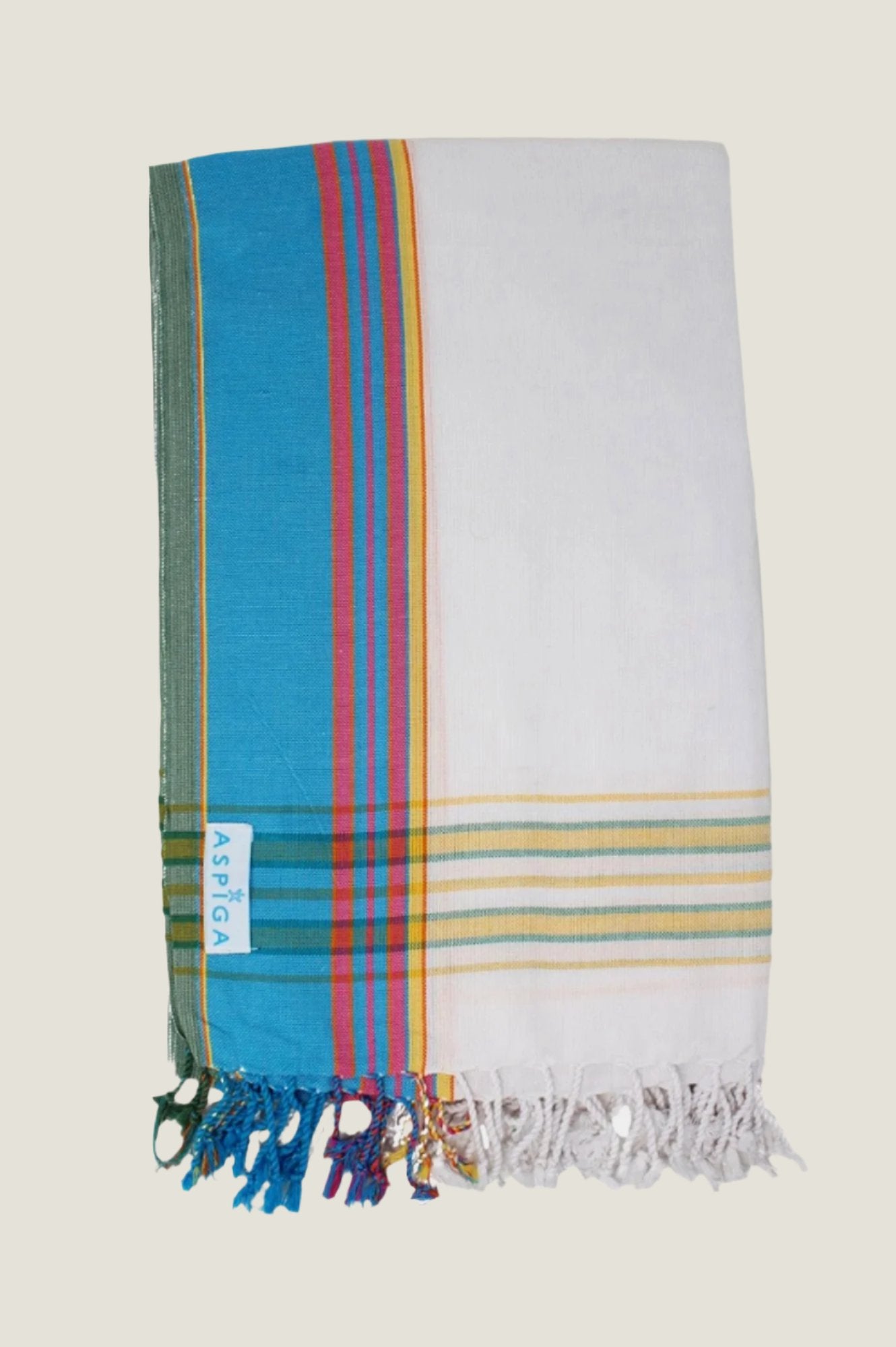 Classic Kikoy Beach Wrap - Turquoise Blue Cotton Sarong for Women | Perfect for Beach Vacation, Poolside Lounging & Summer Outfits