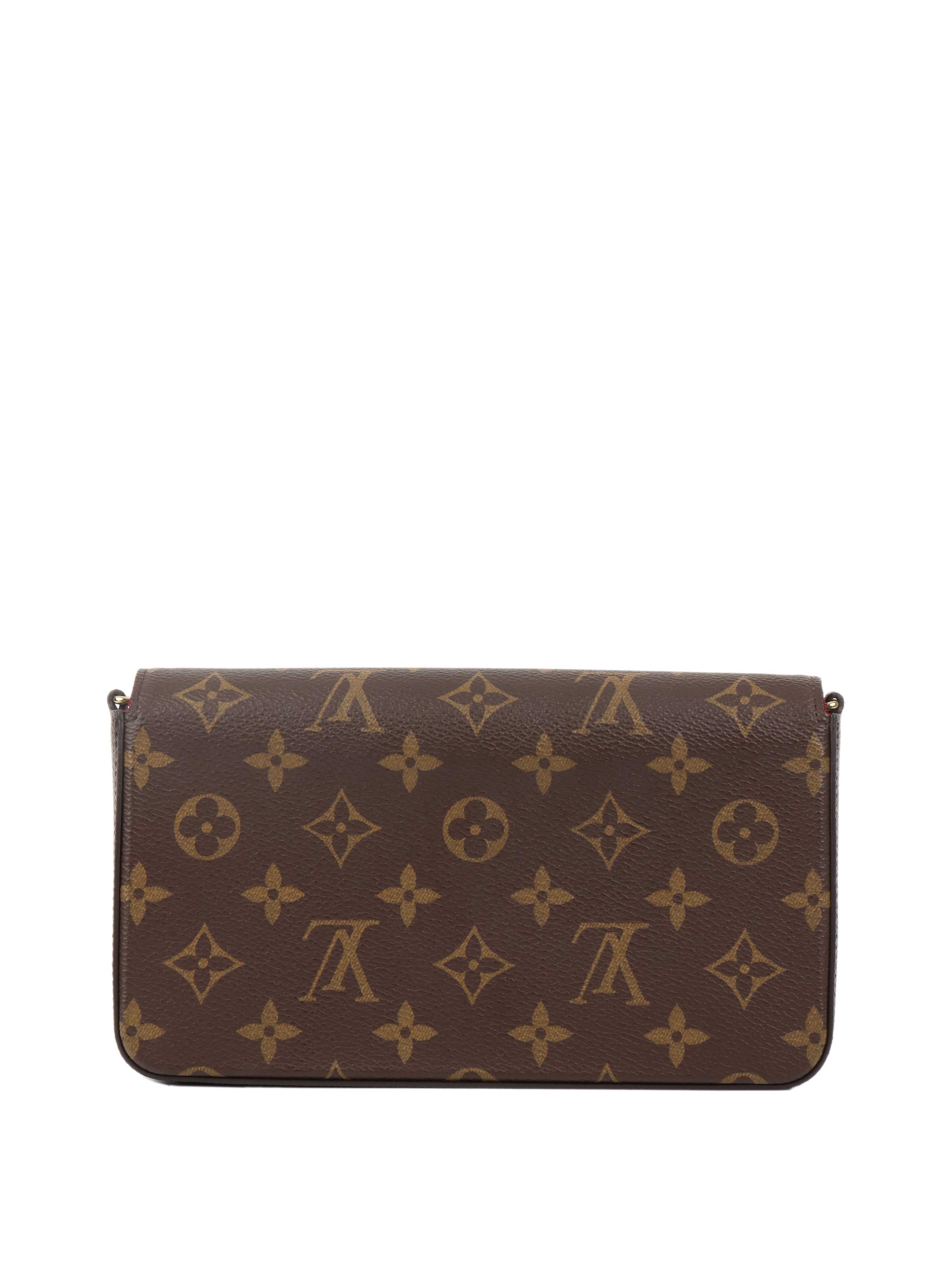 Authentic Louis Vuitton Monogram Felicie Pochette Crossbody Bag - Luxury Designer Wallet on Chain for Women | Perfect for Evening Events, Date Nights & Travel Accessories
