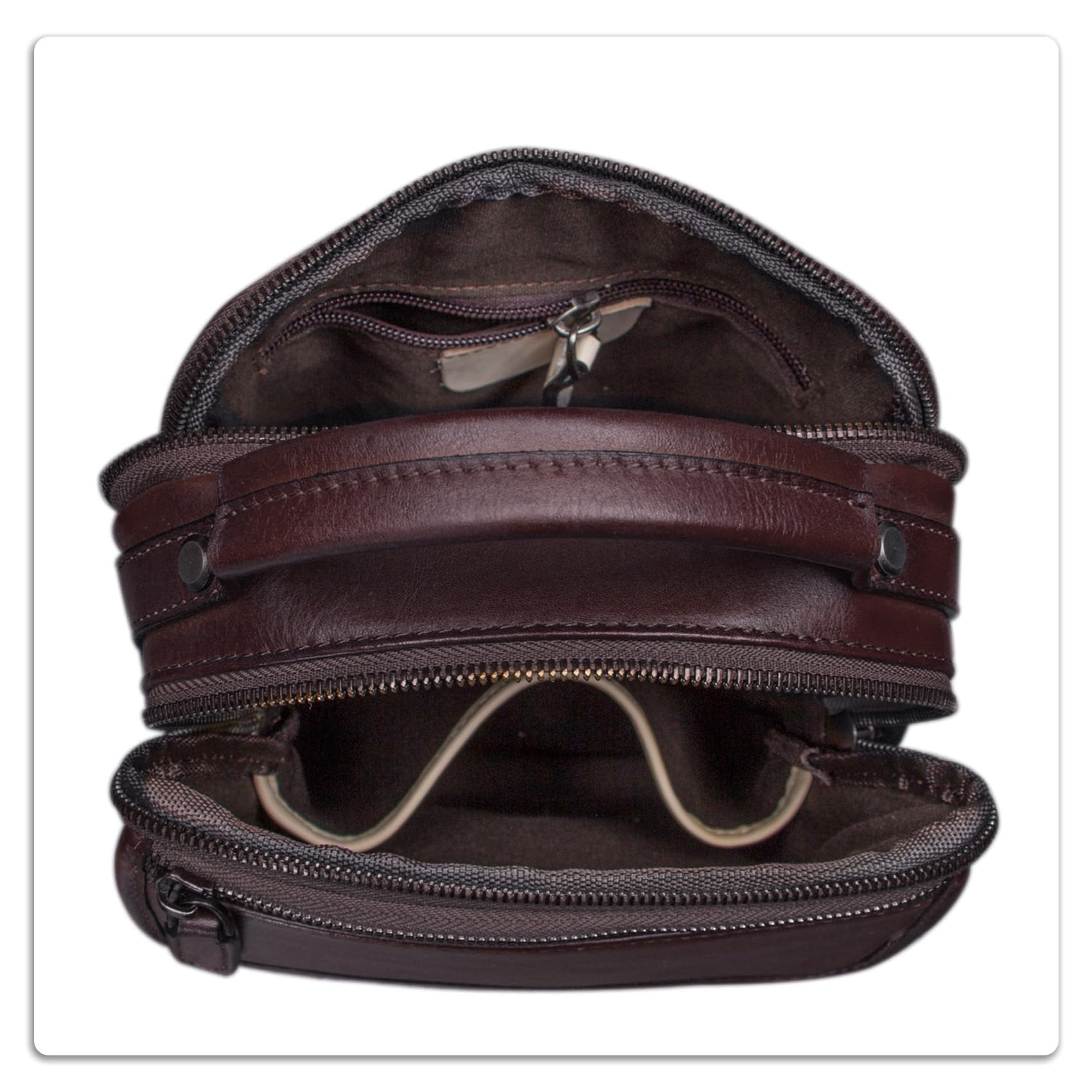 IVTG Genuine Leather Messenger Bag for Men - Durable Crossbody Shoulder Bag, Business Satchel & Work Purse - Perfect for Office, Commuting & Travel Accessories
