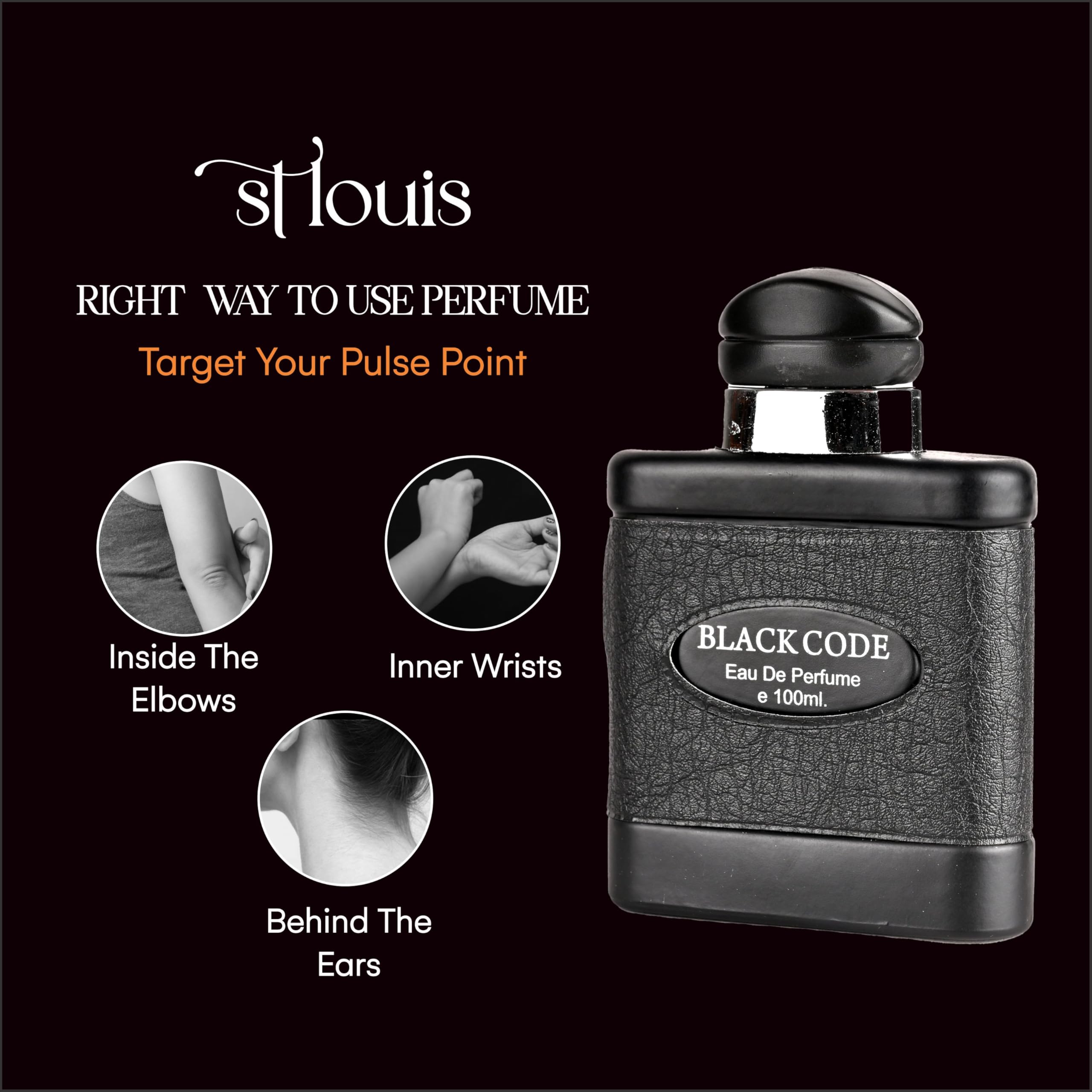 St Louis Black Code Apparel Perfume 100ml - Long Lasting Fragrance for Men & Women | Premium Eau de Parfum Gift Set for Birthdays, Anniversaries & Special Occasions | Perfect for Date Night, Office & Evening Events
