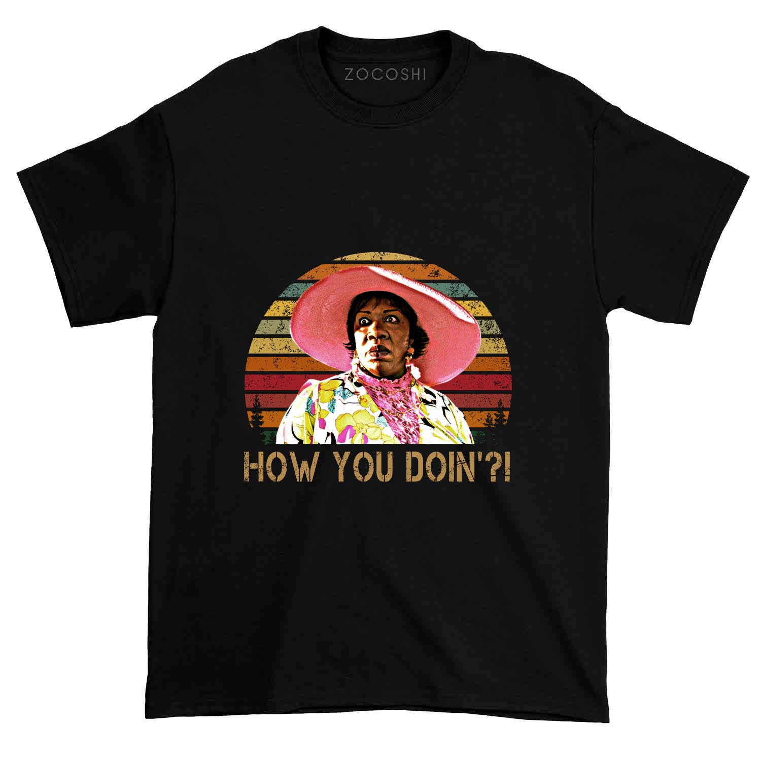 Zocoshi 'How You Doing' Funny Quote T-Shirt - Multicolor Casual Tee for Men & Women - Perfect for Friends TV Show Fans, Gifts, and Everyday Wear