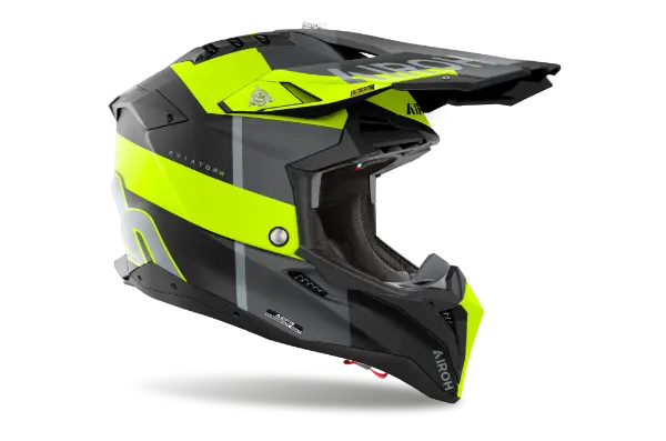 Airoh Aviator 3 Monarch Matt Yellow Motorcycle Helmet - DOT & ECE Certified Full Face Helmet for Street Bikes - Lightweight & Ventilated for Comfortable Riding - Perfect for Commuting, Touring & Adventure Motorcycles