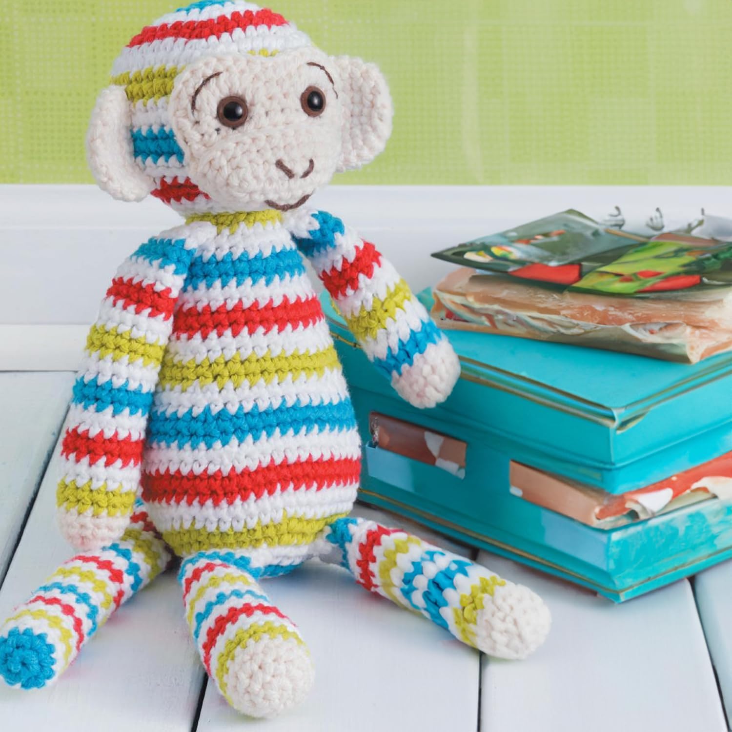 Leisure Arts LEA6188 Learn to Crochet Toys Book - Step-by-Step Guide for Beginners | DIY Crochet Patterns for Stuffed Animals & Amigurumi | Perfect for Crafting, Gifts & Home Decor