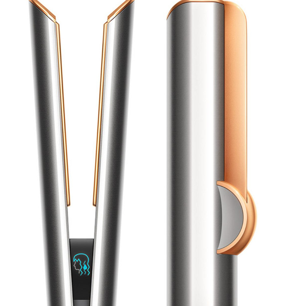 Dyson Airstrait Hair Straightener - Bright Nickel/Rich Copper | Certified Refurbished with 1 Year Warranty | Professional Salon Quality Styling for Smooth, Shiny Hair at Home