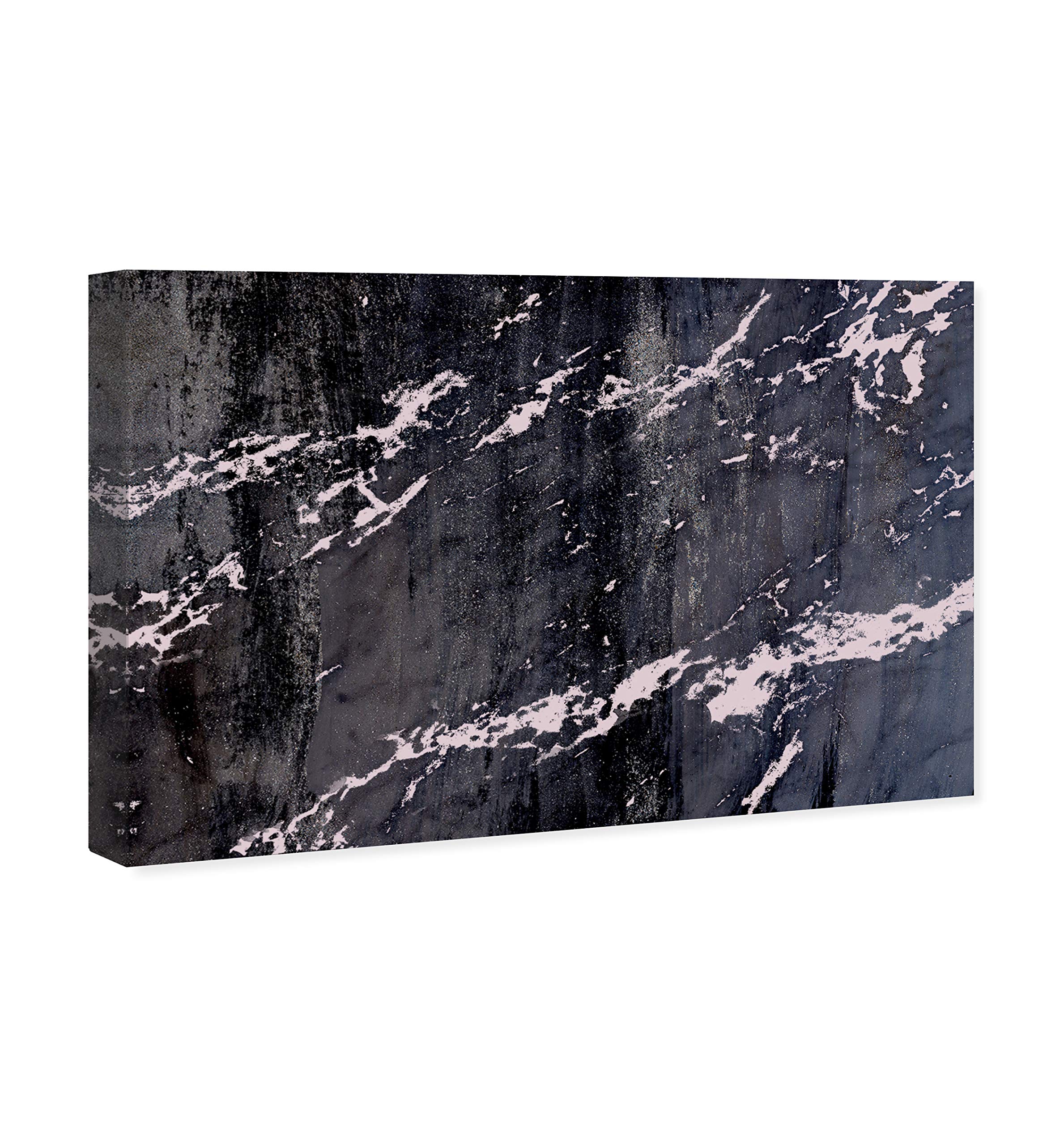 Abstract Wall Art Canvas Prints 'Alabaster and Blush' - 36x24 Inch Modern Home Decor for Living Room, Bedroom & Office - Black & White Framed Artwork by Oliver Gal Artist Co.
