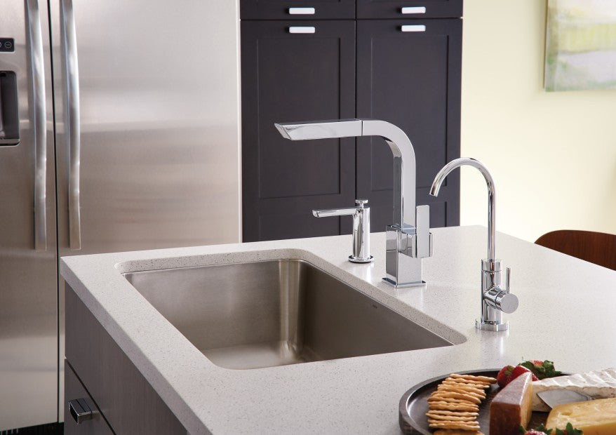 90 Degree Chrome Drawer Pull - YB8807CH by Moen - Perfect for Kitchen Cabinets, Bathroom Vanities & Furniture Hardware
