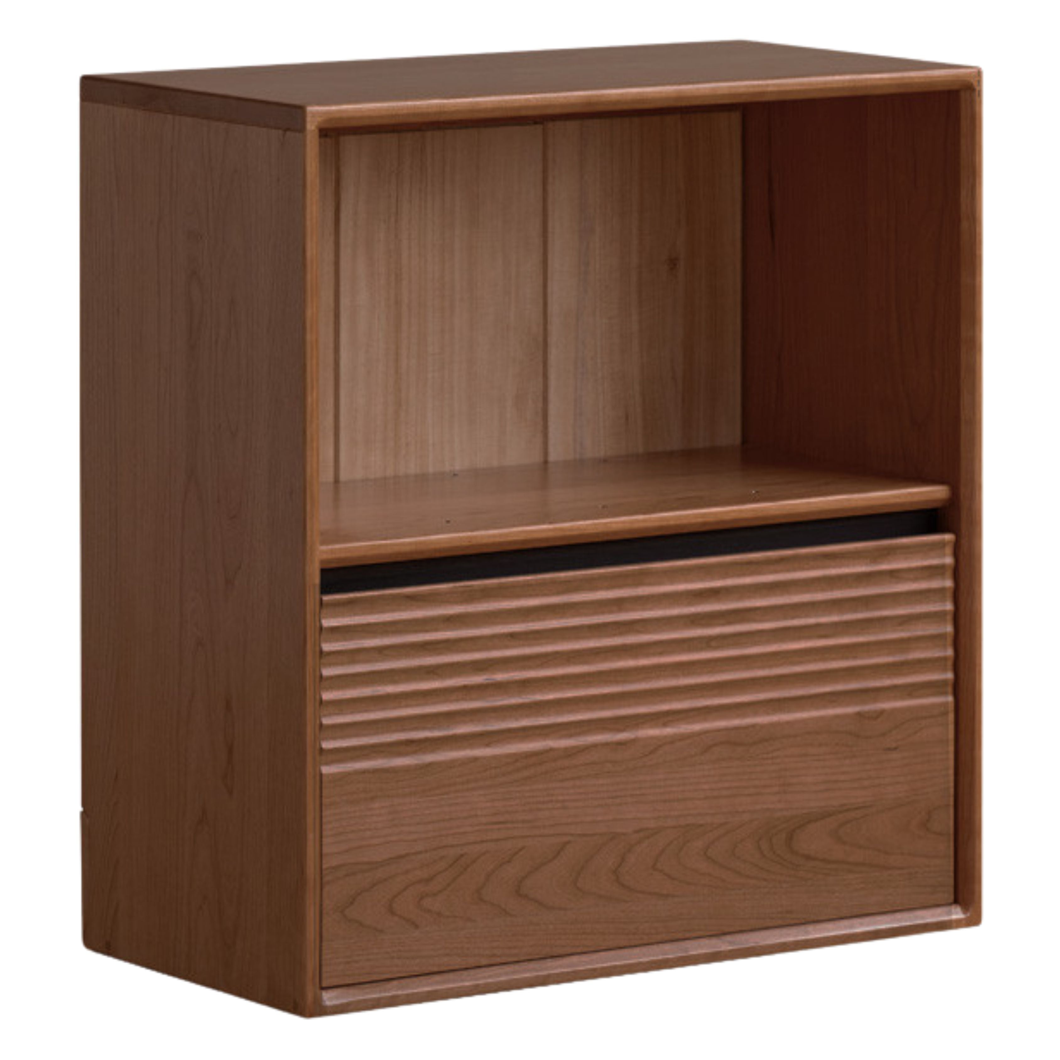 Premium Solid Oak & Black Walnut Modular Bookcase - Modern Luxury Wooden Bookshelf for Home Office, Living Room, and Library Organization