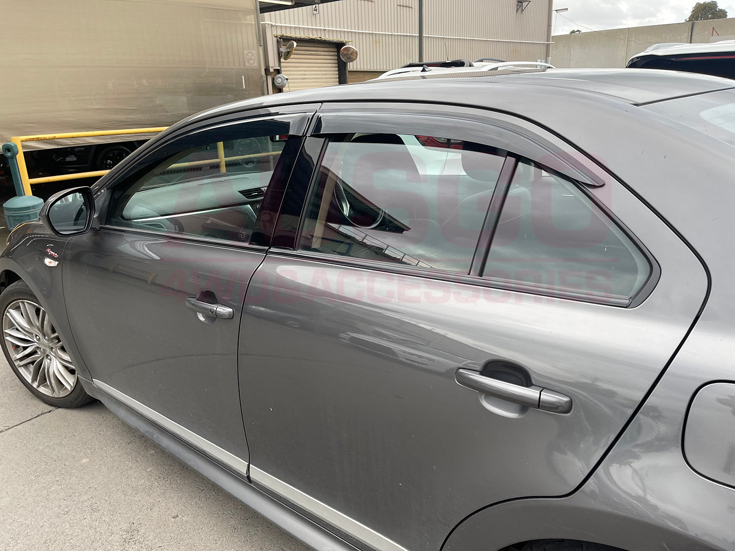 Suzuki Kizashi 2010-2016 Weather Shields - Durable Car Window Rain Guards for All-Weather Protection - Perfect for Rainy Days & Highway Driving