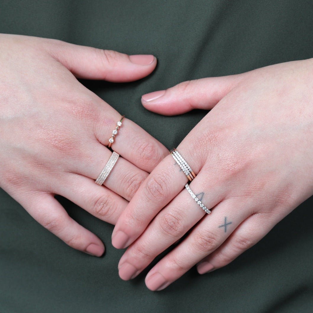 14K White Gold Diamond Eternity Ring for Women - Perfect for Weddings, Anniversaries & Special Occasions