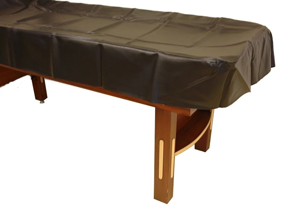 Championship Shuffleboard Table Cover - 14 Feet Waterproof Black Protective Cover for Outdoor & Indoor Game Tables - Perfect for Home, Bar, or Game Room Use
