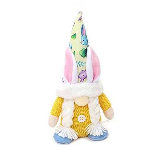 Easter Bunny Gnome Plush - Scandinavian Tomte Elf Decor, Spring Rabbit Gnome Ornament for Easter, Home, and Garden Decorations | Perfect for Easter Gifts, Party Favors, and Seasonal Home Decor