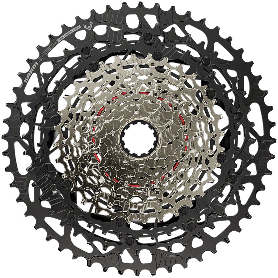 SRAM Eagle T-Type XS 1270 12-Speed Cassette - 10-52T, HG (8-10) Driver Compatible, Silver/Black - Perfect for Mountain Biking & Off-Road Cycling